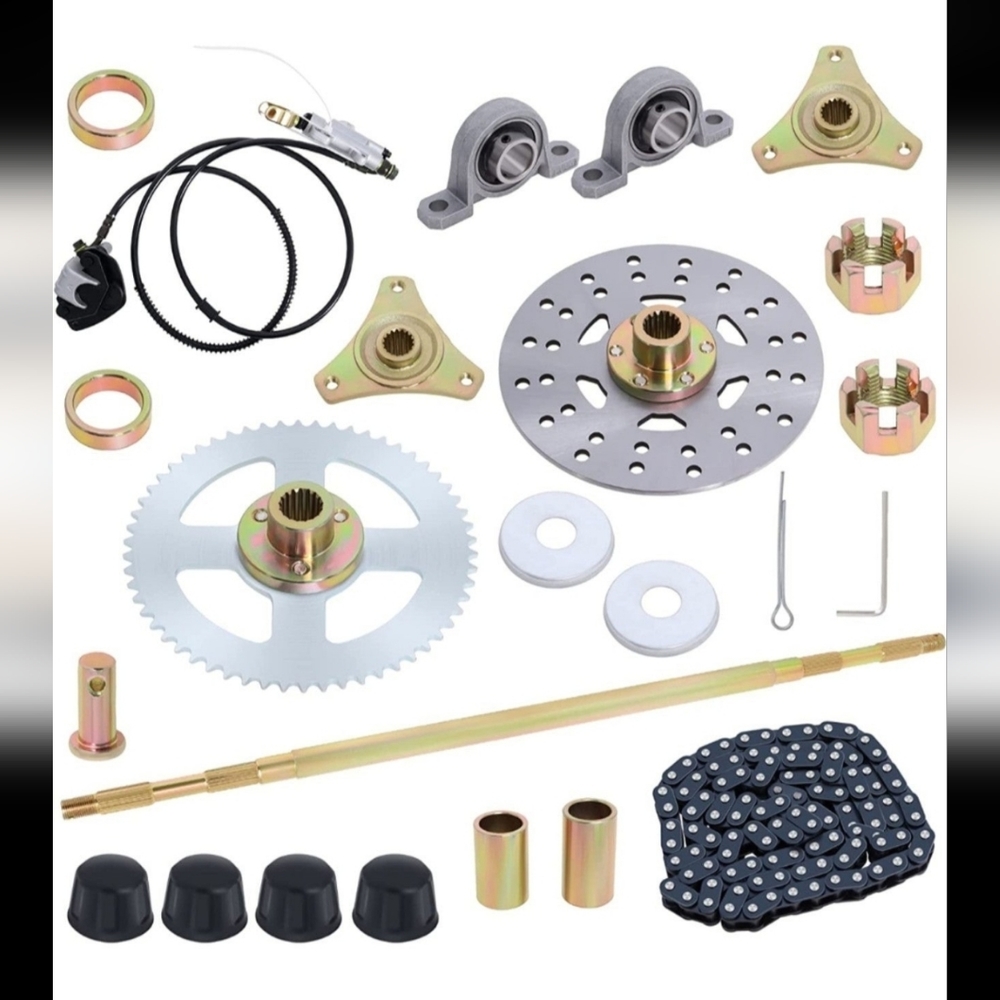 Go Kart Live Rear Axle 29" Axle Length Assembly Kit NWOT